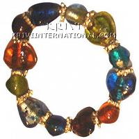KBKRKQ027 Trendy Colored Glass beads Bracelet