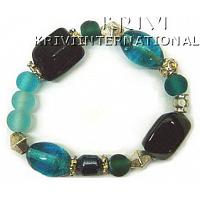 KBKRKQ070 Wholesale Glass Beads Bracelet From India