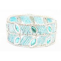 KBKSKM007 Beaded Blue Color Fashion Jewelry Bracelet