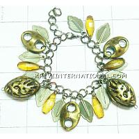 KBKTKN016 Designer Glass Beads and Charm Bracelet