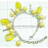 KBKTKNA14 Amazing Design Glass Beads & Charm Bracelet