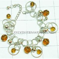 KBKTKND15 Stylish Glass Beads & Charm Bracelet