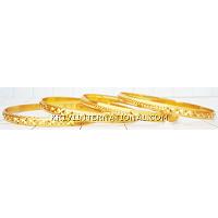 KBKTKR017 Set of 4 artificial gold bangles