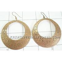 KEKSKR001 Beautiful Metal Hanging Earrings