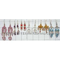 KEKTKM007 Wholesale Lot of 6 Pairs of Hanging Earrings