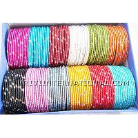 KKLKKL009 12 dozen bangles with mirror work in 12 different colours