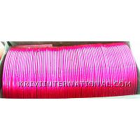 KKLKKL017 Delicate plain pink colour metallic bangles