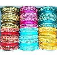 KKLKKN026 6 sets of metallic bangles in six different colours