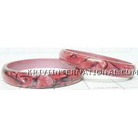 KKLKKN061 A pair of acrylic bangles