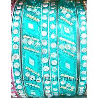 KKLKKNH13 Package contains 2 broad and 4 thin lac bangles