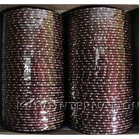 KKLLKTD01 8 Dozen Maroon Metallic Bangles with Glitter Handiwork