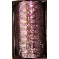 KKLLLKA06 4 Dozen Pink Metal Bangles Choori with Glitter Handiwork