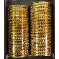KKLLLKB04 12 Dozen Golden Metallic Bangle Choori 