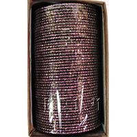 KKLLLKC07 4 Dozen Purple Metal Bangles Choori with Glitter Handiwork