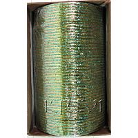 KKLLLKF06 4 Dozen Green Metal Bangles Choori with Glitter Handiwork