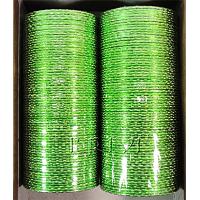KKLLLKG04 12 Dozen Green Metallic Bangle Choori 