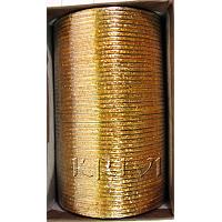 KKLLLKM06 4 Dozen Golden Metal Bangles Choori with Glitter Handiwork
