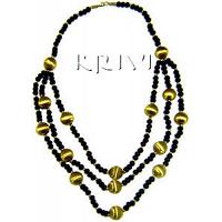 KNKRKQ006 Handmade Glass Beads Necklace