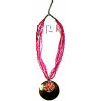 KNKRKQ007 Wholesale Glass Beaded Jewelry Necklace
