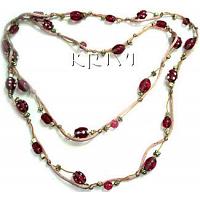 KNKRKQ010 Stylish Glass Beaded Jewelry Necklace