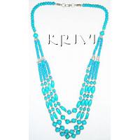 KNKRKQ027 Glass Beads Imitation Jewelry Necklace