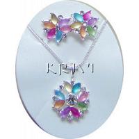 KNKRKS011 Designer Korean Jewelry Necklace Set