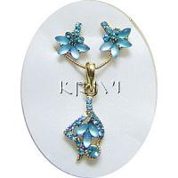 KNKRKS014 Fancy Korean Jewelry Necklace Set