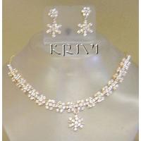 KNKRKT026 Fancy CZ Diamond Necklace Set
