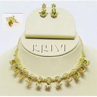 KNKRLL029 Sleek Design Indian Fashion Jewelry Necklace Set