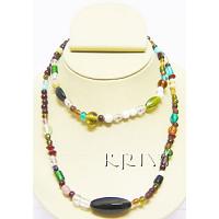 KNKSKM002 Designer Long Beads Necklace