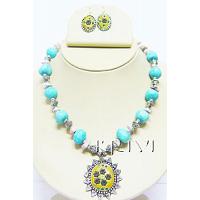 KNKSKM022 Extraordinary Designed Beads Necklace Set