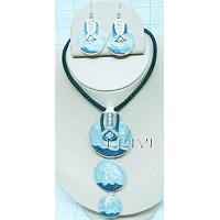 KNKTKN001 Stylish Enamel Fashion Jewelry Necklace Earring Set