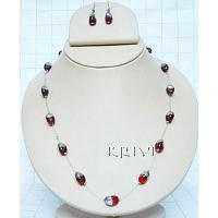 KNKTKNC06 Costume Jewelry Necklace Earring Set
