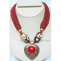 KNKTKO021 Imitation Jewelry Glass Beads Necklace