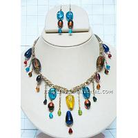 KNKTKO026 Wholesale Jewelry Glass Beads Necklace