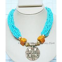 KNKTKOA24 Fashion Jewelry Glass Beads Necklace