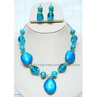 KNKTKOC27 Costume Jewelry Glass Beads Necklace