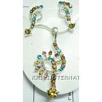 KNKTLM039 Fashion Jewelry Necklace Set