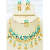KNLKKP002 Beautifully Crafted Costume Jewelry Necklace Set