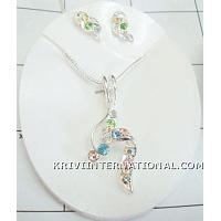 KNLKKQ010 Highly Fashionable Necklace Earring Set