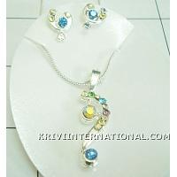 KNLKKQ014 Designer Fashion Jewelry Necklace Set