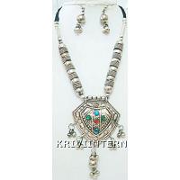 KNLKKS019 Beautifully Crafted Costume Jewelry Necklace Set