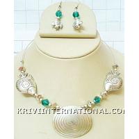 KNLKKS028 Highly Fashionable Necklace Earring Set