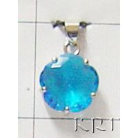 KPKSKN050 Lovely Blue Color Cut Stone Fashion Pendant