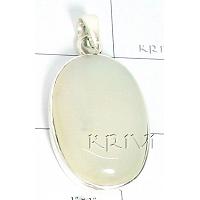 KPLLKT016 Fashionable White Metal Onyx Pendant