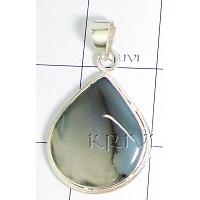 KPLLKT033 Trendy White Metal Onyx Pendant