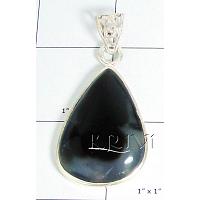 KPLLKT042 Wholesale Designer White Metal Onyx Pendant