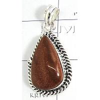 KPLLKT180 White Metal Jewelry Sun Stone Pendant