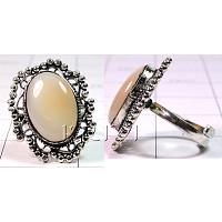KRLLKT014 Stunning German Silver Gemstone Ring