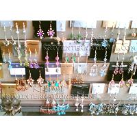 KWKQLL009 Wholesale lot of Indian Imitation Dangle Earrings with coloured stones